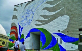 A Plant On The Mississippi’s Gets A Colorful Mural Conveying Respect For Water