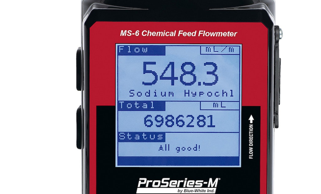 Solutions for Water Treatment: The Sonic-Pro MS-6 Chemical Feed Flowmeter
