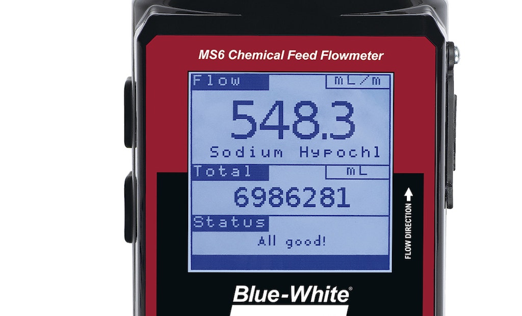 Ultrasonic Meter Easily and Accurately Measures Chemical Feed