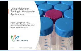 Using Molecular Testing in Wastewater Applications