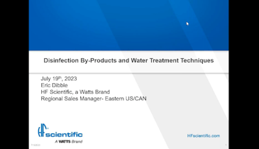 Webinar: Disinfection Byproducts: Definition, Formation and Mitigation