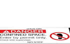 Uticom Systems U1864 confined-space cover sign