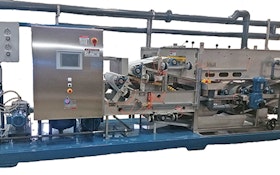 Belt Filter/Rotary Presses - Bright Technologies, Division of Sebright Products Inc., 0.6-meter skid-mounted belt filter press