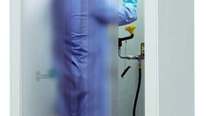 HEMCO emergency shower/decontamination booth