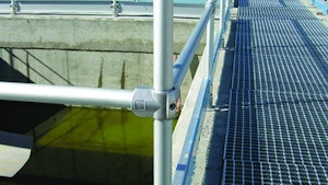 Grating/Handrails/Ladders - Aluminum safety railings