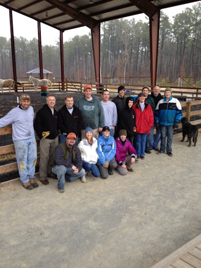 Kruger participates in therapeutic riding program for people with specials needs