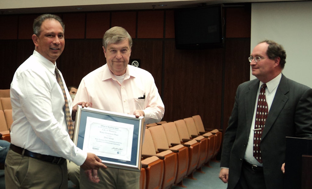 Virginia Water Department Earns 2012 Excellence in Water Treatment Plant Performance Award