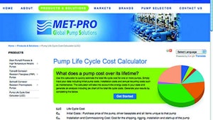 Pump Parts/Supplies/Service - Met-Pro Global Pump Solutions online calculator