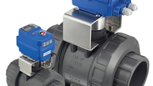 Plast-O-Matic Valves electric actuators for Basiks ball valve line