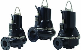 Submersible Pumps Designed For Large Flows and Unscreened Sewage, Including Wipes