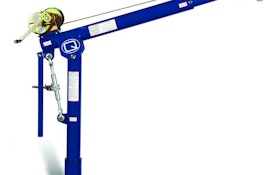 Portable E-Z Turn Davit Crane Requires Less Force To Rotate Load