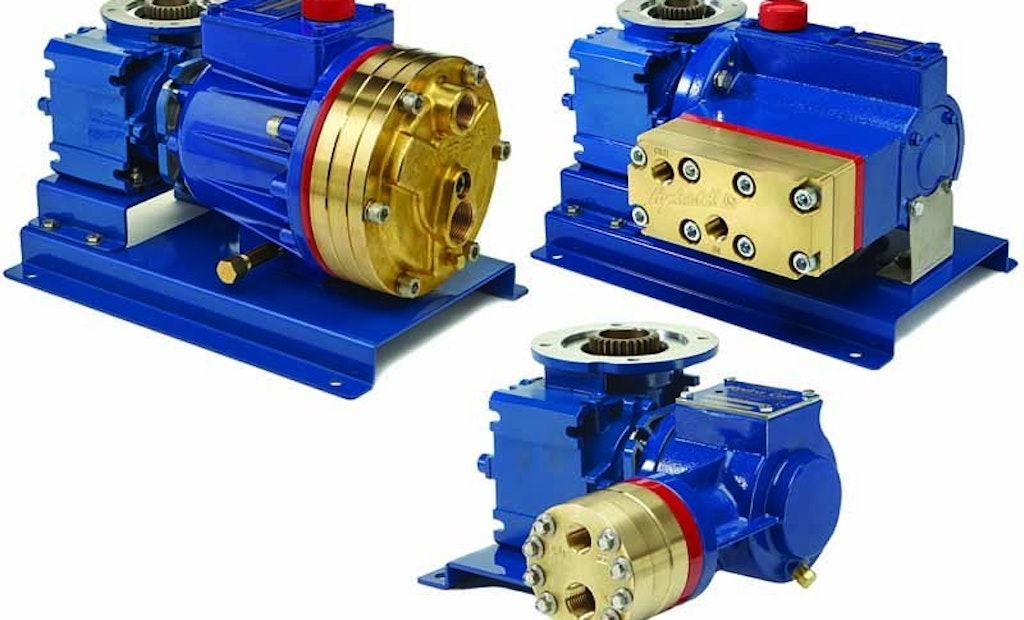 Multiple-diaphragm P-Series Hydra-Cell Metering Pumps Minimize Pulsations for Even Flow
