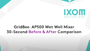 See the GridBee AP500 Wet Well Mixer in Action: Before and After Comparison