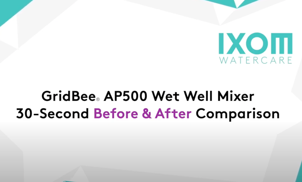 Before and After Comparison: GridBee AP500 Wet Well Mixer